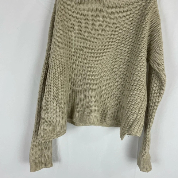 VINCE Textured Knit Neutral Tan Yak Wool Sweater S - Picture 7 of 7